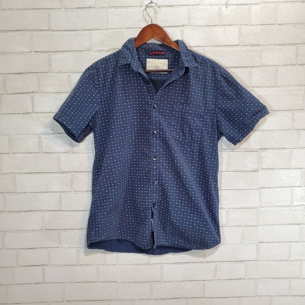 Cactus men's button down bike shirt